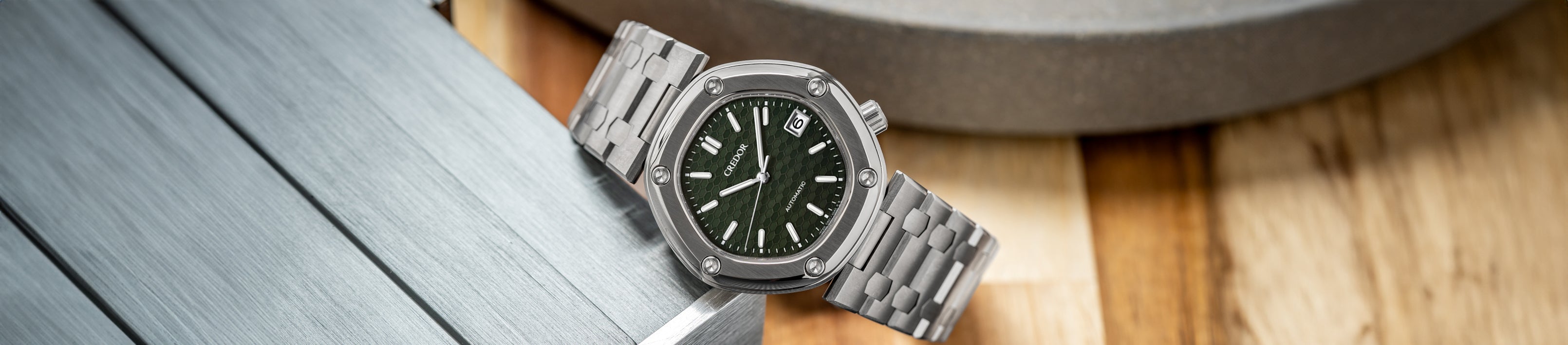 Credor (Finally) Releases A Regular Production Locomotive With A New Green Dial