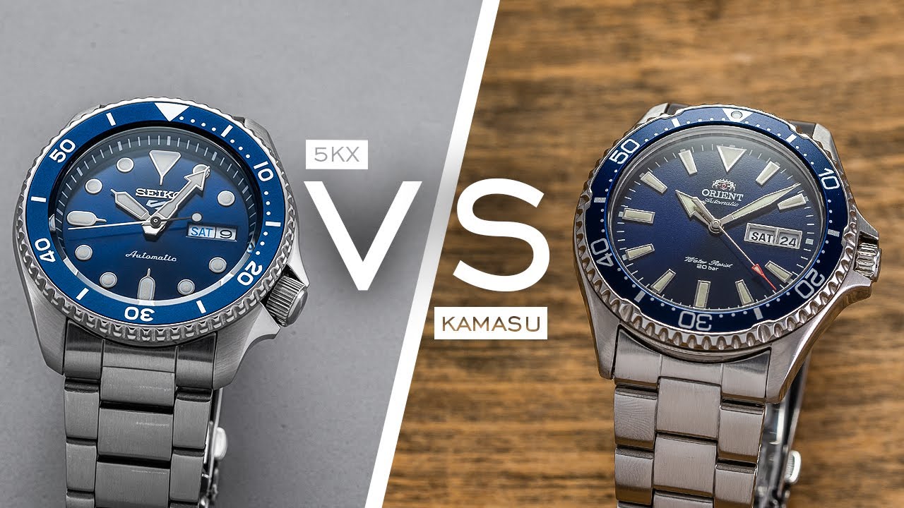 Two Of The Best Dive-Style Watches Under $500 - Seiko 5 Sports 5KX vs. Orient Kamasu