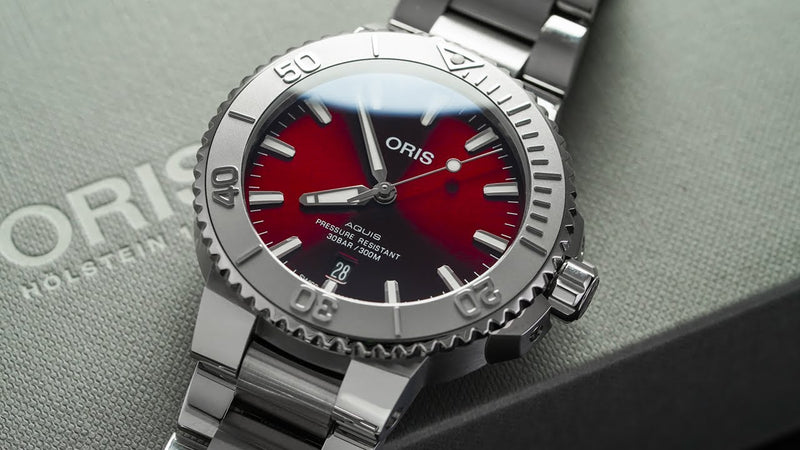 A Stunning New Oris Aquis with a RED Dial - Oris Aquis Date 41.5mm Cherry Review