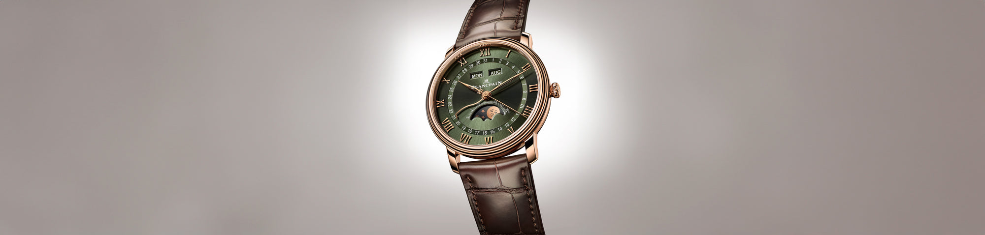 The Blancpain Villeret Collection Goes Green (And Red Gold)