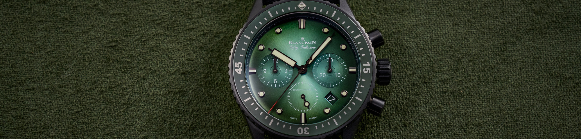 Hands-On: Blancpain Fifty Fathoms Bathyscaphe Flyback Chronograph Ceramic In Green