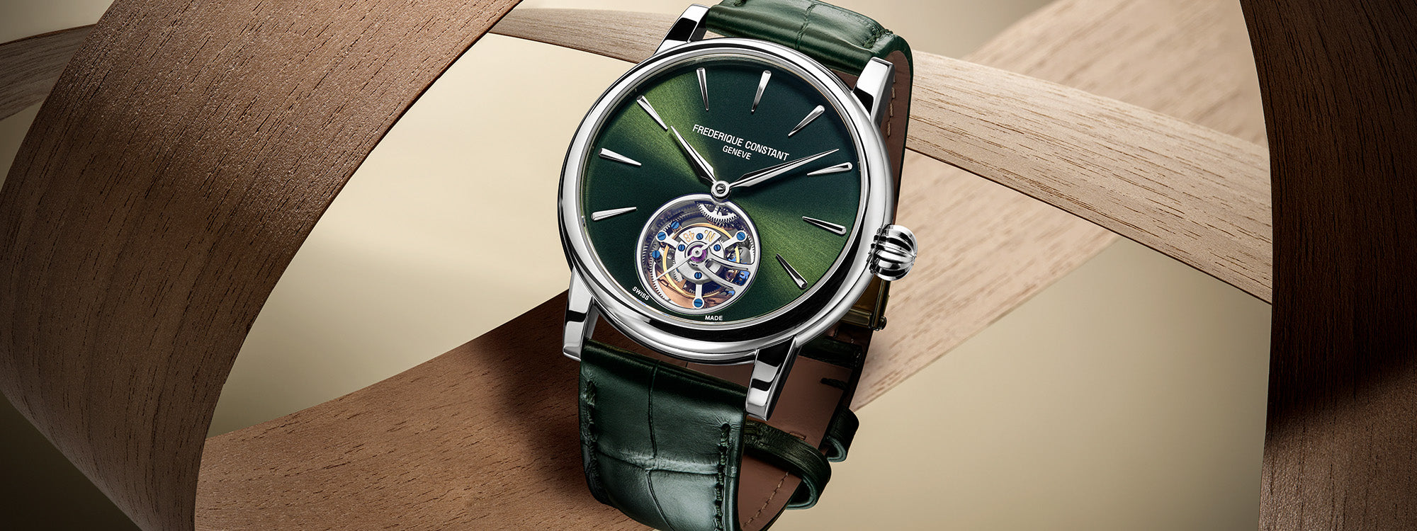 Frederique Constant's Most Affordable Tourbillon Watch is Now Available in Green