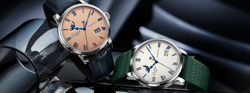 Glashütte Original Reveals New "Frosted" Dials for Senator Excellence Panorama Date Moon Phase