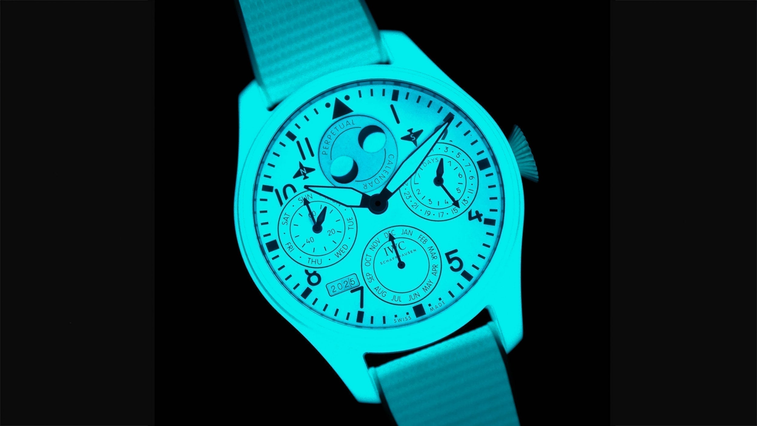 full lume dial watch IWC