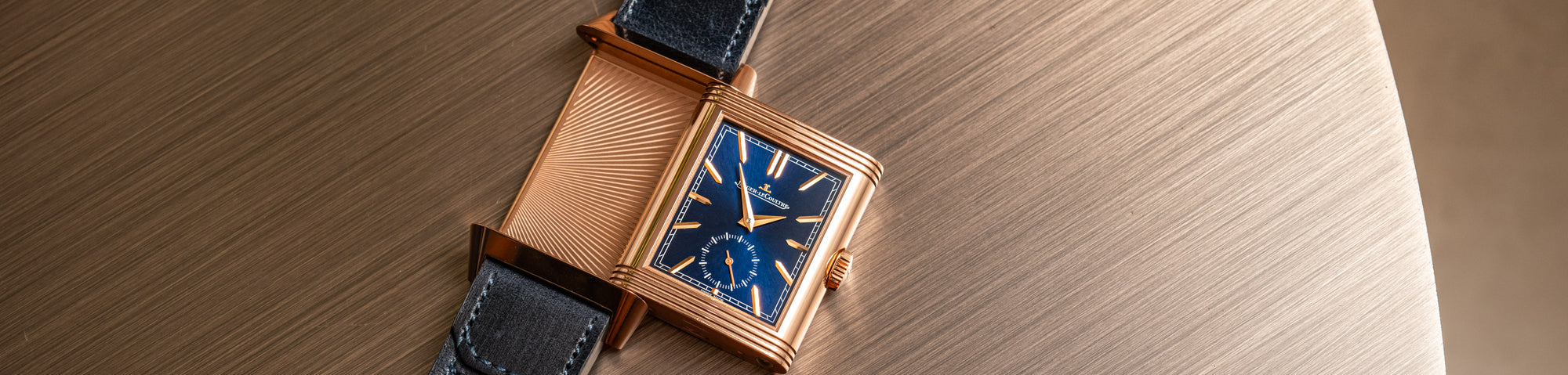 It Takes 50 Steps To Create The Blue Dial On This Jaeger-LeCoultre Reverso