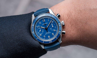 longines spirit pilot blue 