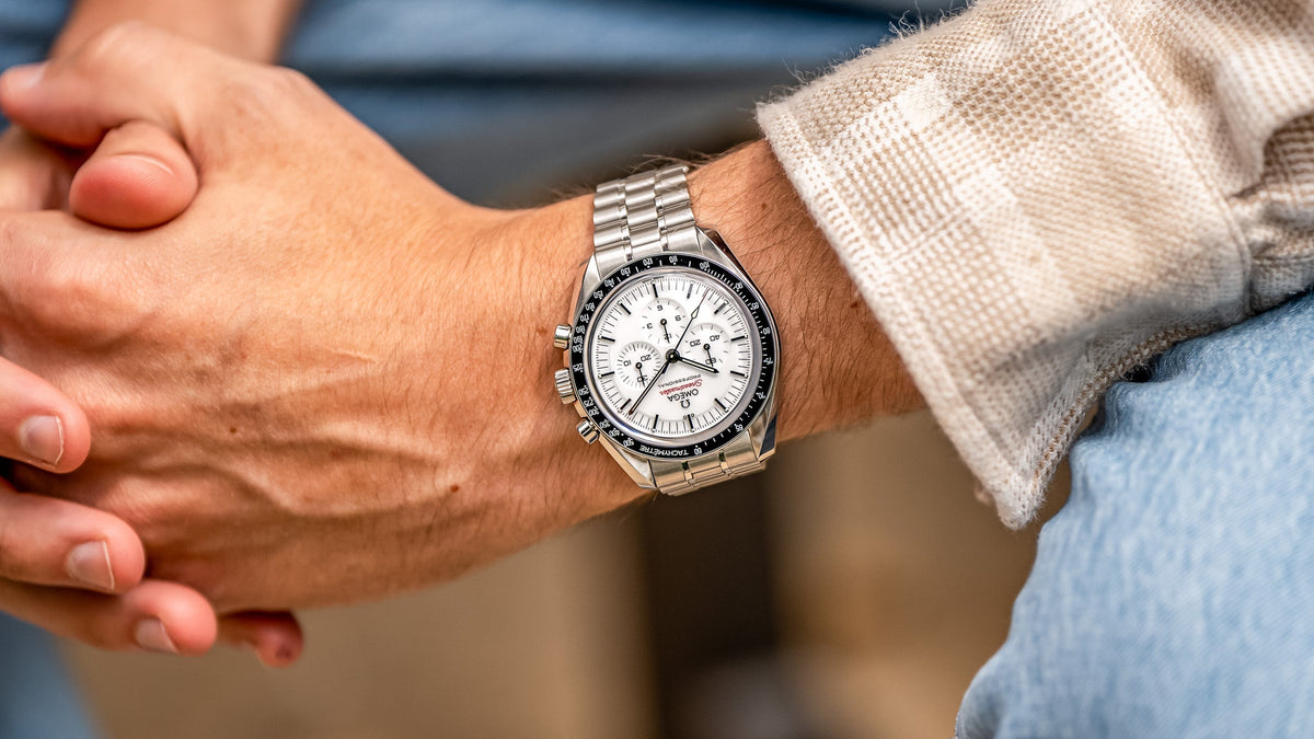 omega speedmaster white