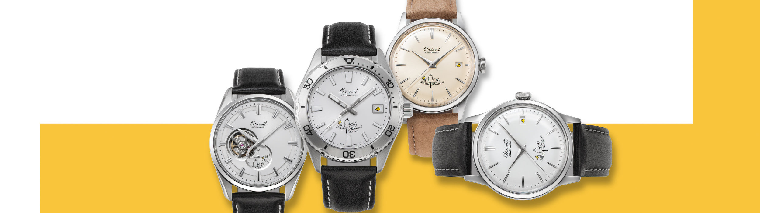 News: Orient x Peanuts 75th Anniversary Watches With Snoopy And Woodstock