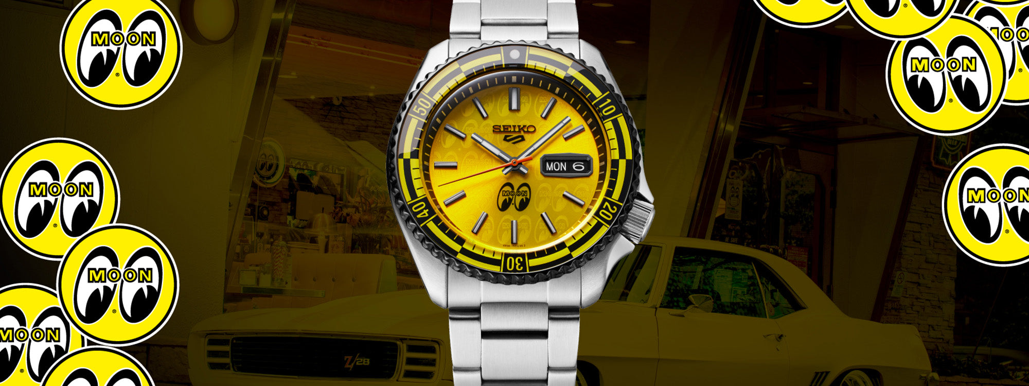 Seiko Celebrates Automotive Culture with New Seiko 5 Sports Mooneyes Limited Edition