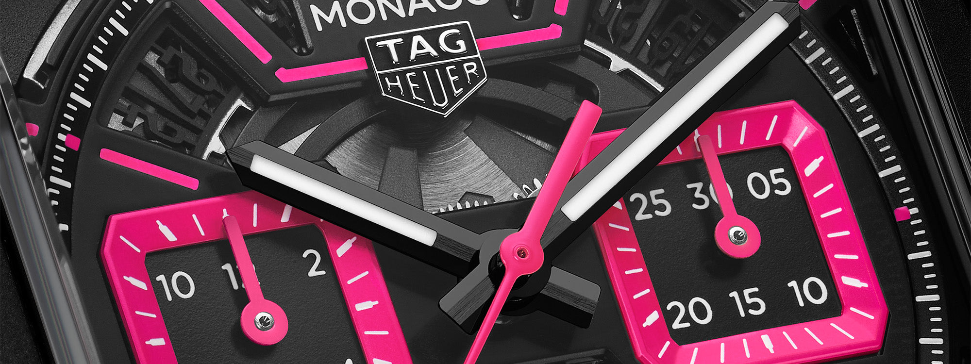 TAG Heuer Pink Monaco Chronograph Roars Out of the Gate Ahead of Vegas Grand Prix