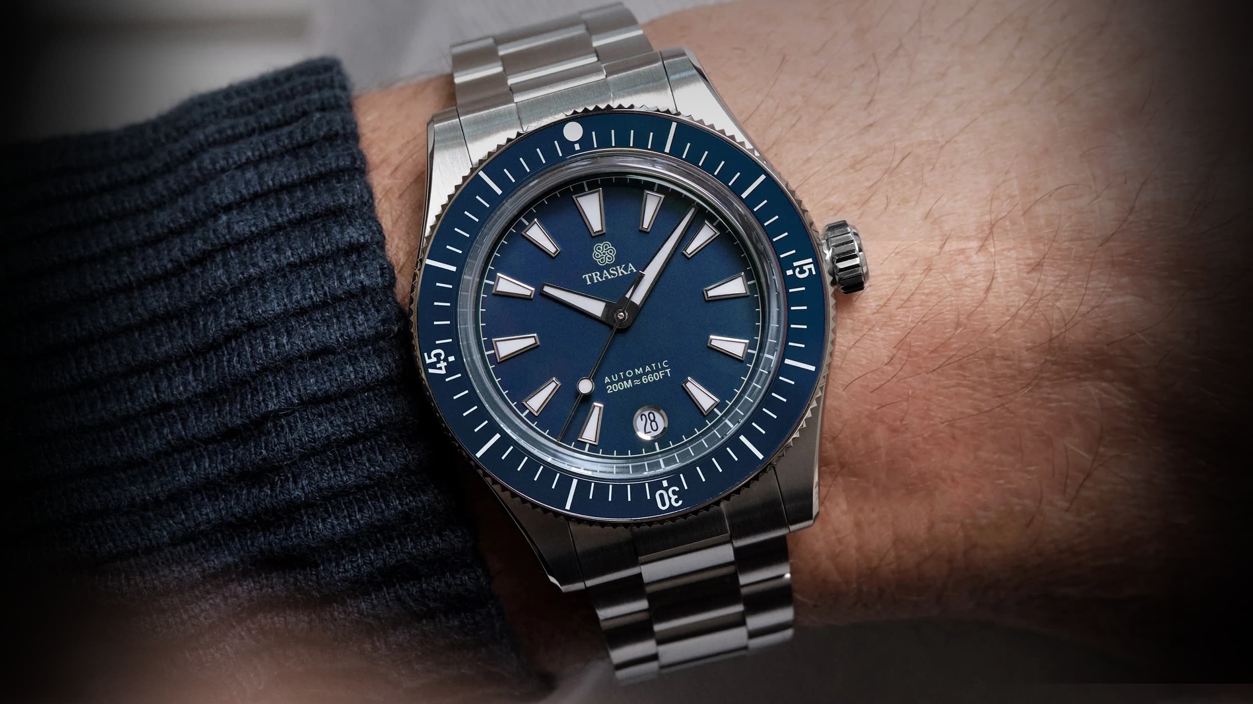 Traska Watches Review: Traska Freediver Generation 7 Blue Dial