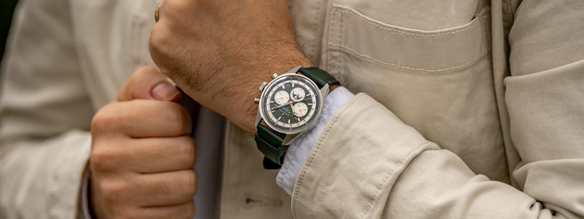 Hands-On Review: Zenith Chronomaster Original Triple Calendar in Dark Green