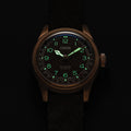 Big Crown Bronze Pointer Date 40mm - Brown on Leather Strap
