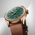 Big Crown Pointer Date 80th Anniversary Edition 40mm - Green on Leather Strap