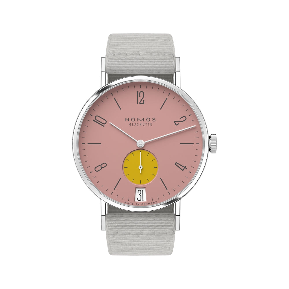 Tangente Datum Bubblegum 38mm - Pink on Fabric Strap