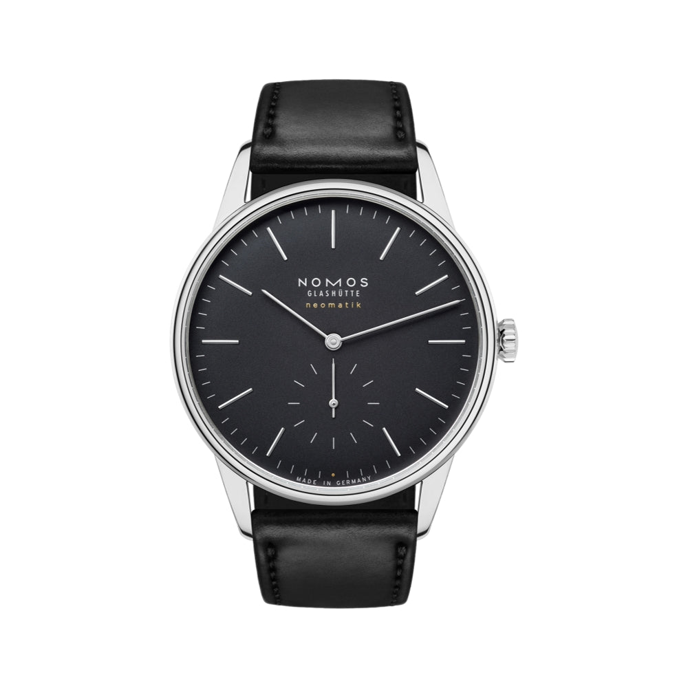 Orion Neomatik Sapphire Back 39mm - Black on Strap