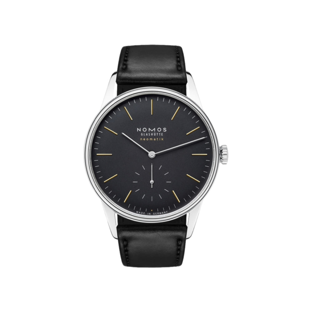 Orion Neomatik Sapphire Back 36mm - Black on Strap