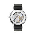 Ludwig 38mm - White Silver-Plated on Leather Strap