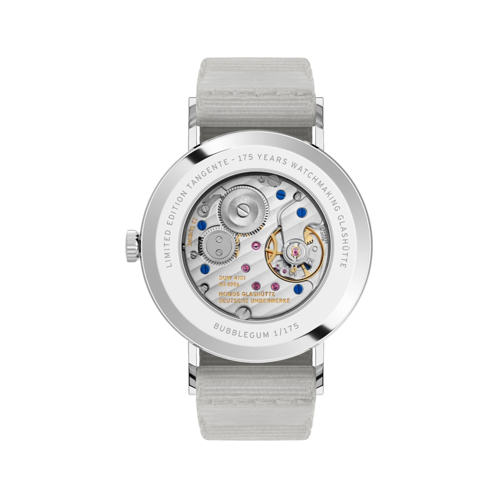 Tangente Datum Bubblegum 38mm - Pink on Fabric Strap