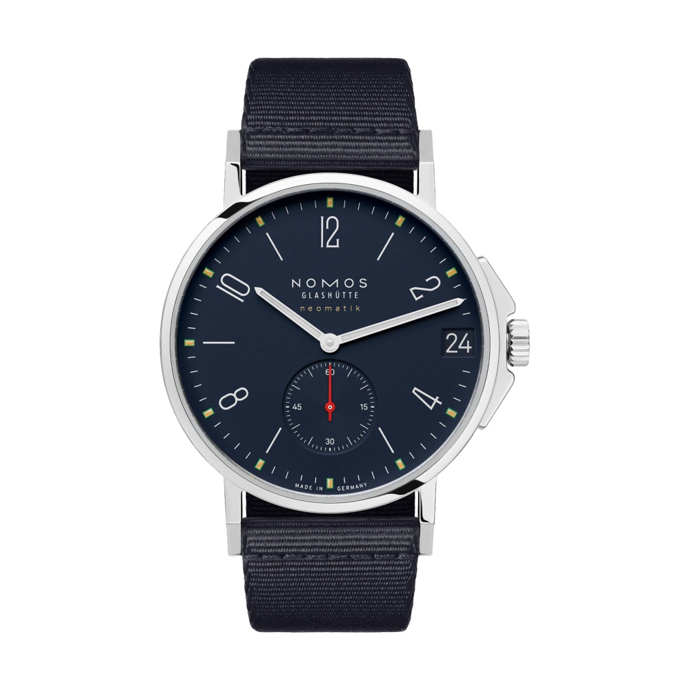 Ahoi Neomatik Date 38mm - Atlantic Blue on Textile Strap