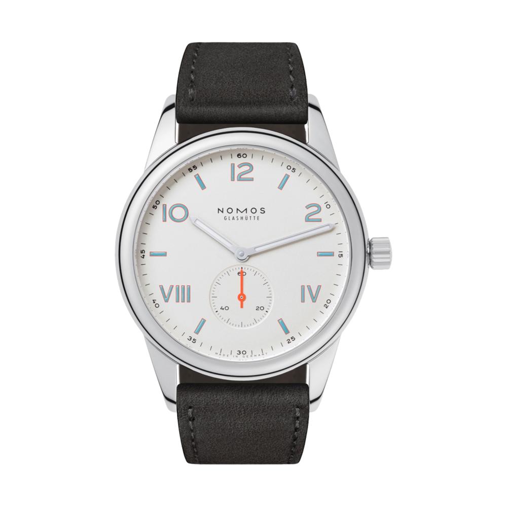 Club Campus 38mm - White Silver-Plated on Strap