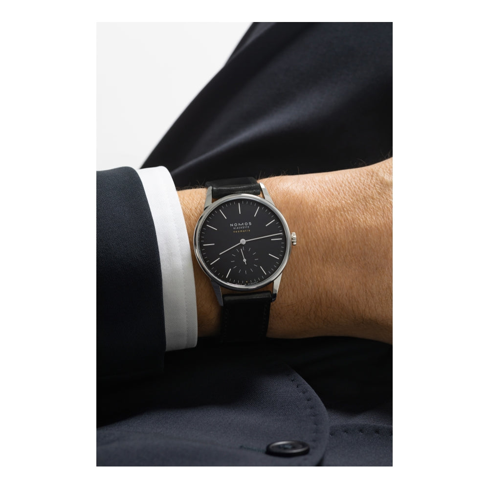 Orion Neomatik Sapphire Back 39mm - Black on Strap