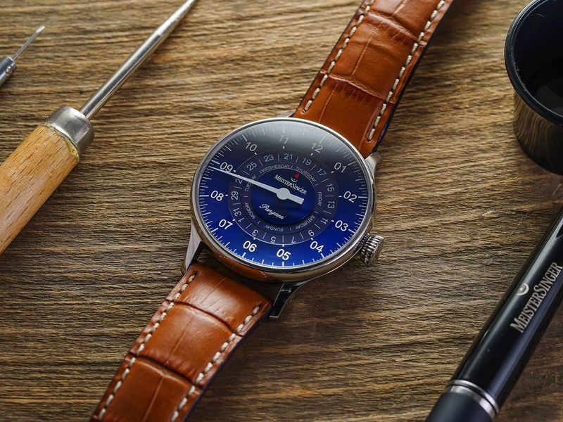 Pangaea Day Date Blue Dial