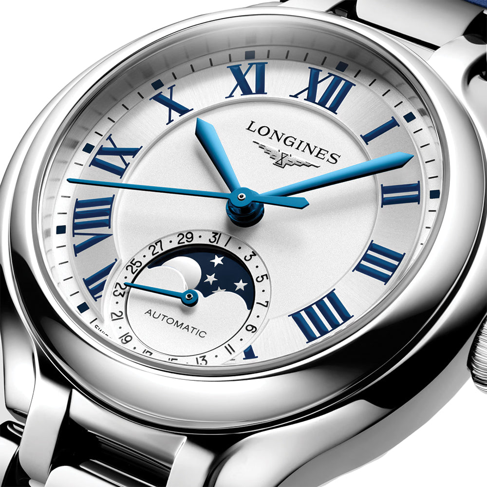 PrimaLuna Moonphase 34mm - Opaline Ivory on Bracelet