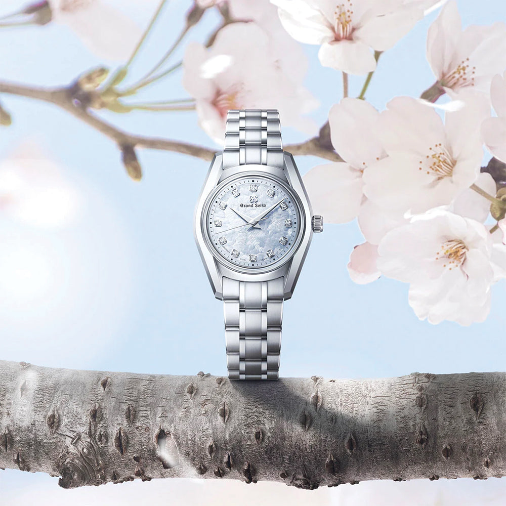 STGF389 “Spring Breeze” Ladies Heritage with Diamonds 26mm - Blue on Bracelet