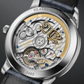 Senator Aventurine Platinum 40mm - Blue on Leather Strap