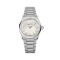 Defy Skyline 36mm - White-Toned on Bracelet w/ Extra Rubber Strap
