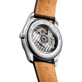 Master Moonphase 40mm - Silver "Barleycorn" on Leather Strap