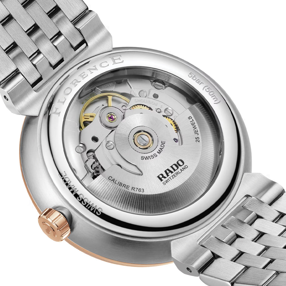 Florence Automatic Two-Tone 39mm - Black on Bracelet