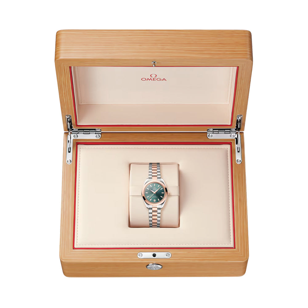 Seamaster Aqua Terra 150M Two-Tone Sedna™ Gold 30mm - Green on Bracelet