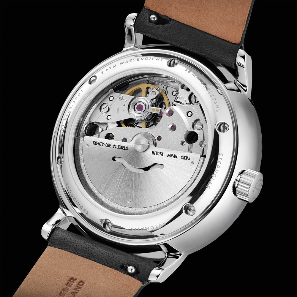 Naos Automatic 38mm - Blue on Leather Strap