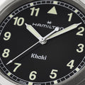 Khaki Field Quartz 38mm - Black w/ White Numerals on Bracelet