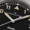 Khaki Field Quartz 38mm - Black w/ Yellow/gold Numerals on Bracelet