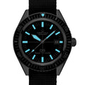 DS Super PH500M 43mm - Black on One-Piece Nylon Strap