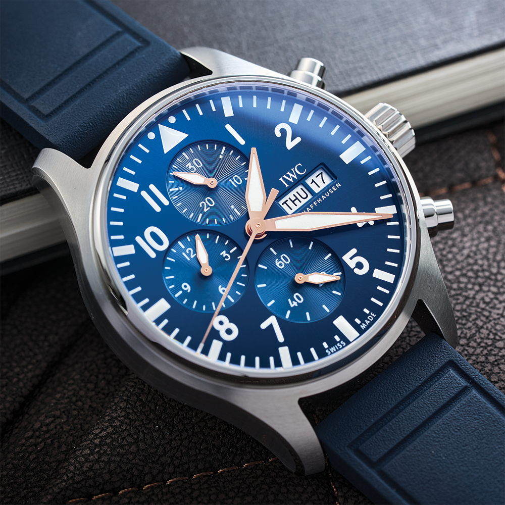 Pilot’s Watch Chronograph Le Petit Prince 43mm - Blue on Rubber Strap