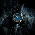 Khaki Field Murph 38mm - Blue on Leather Strap