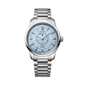 Conquest Heritage Central Power Reserve 38mm - Light Blue Opaline on Bracelet
