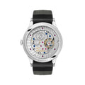 Minimatik Date 39mm - White Silver-Plated on Leather Strap