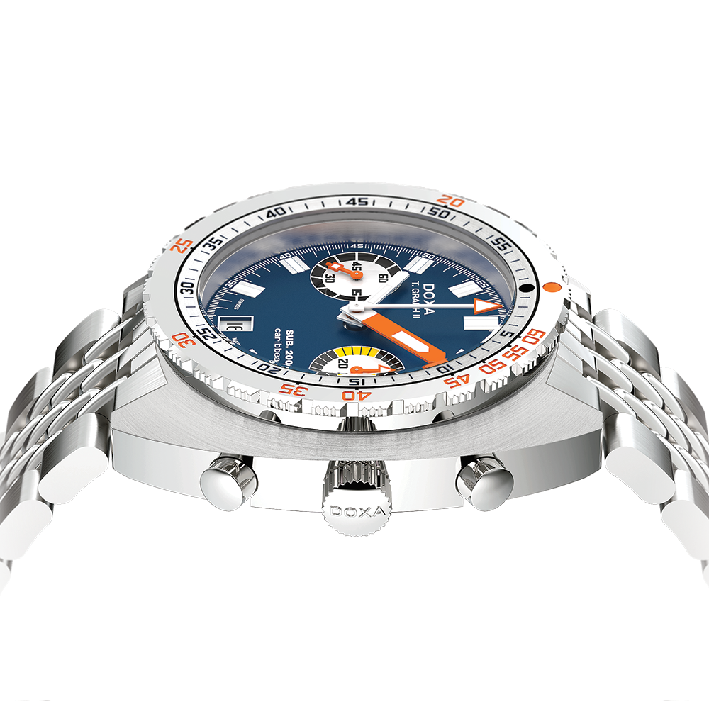 SUB 200 T.Graph II Caribbean 42mm - Blue on Bracelet