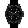 DS-X “New DS Concept Extreme Shock Resistance” GMT Quartz 41mm - Grey on Black Rubber Strap