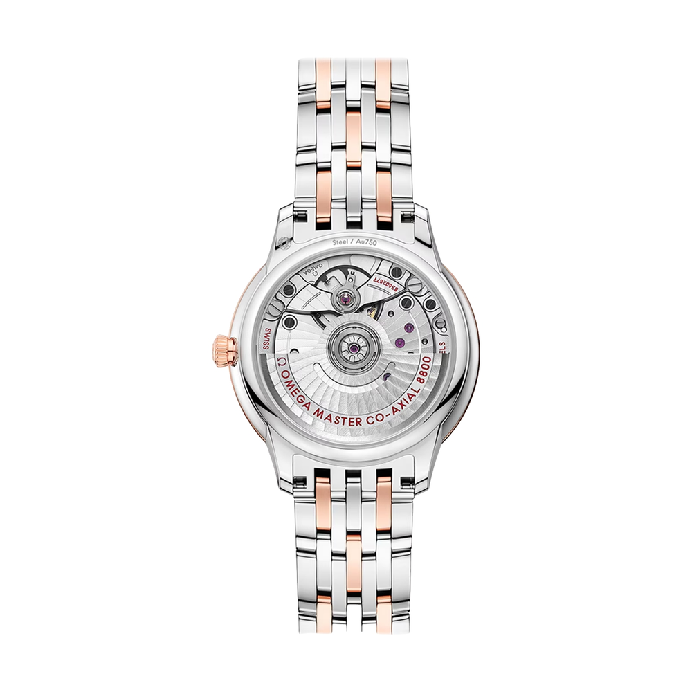 De Ville Prestige Steel and Sedna Gold 34mm - Blue on Bracelet