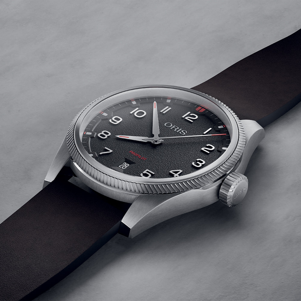 ProPilot Date 41mm - Black on Leather Strap