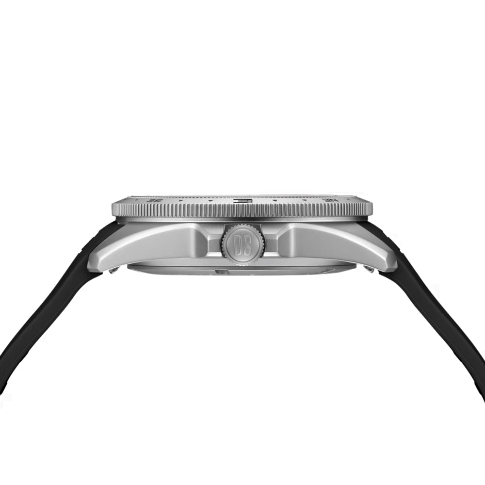 DS-X “New DS Concept Extreme Shock Resistance” GMT Quartz 41mm - Grey on Black Rubber Strap