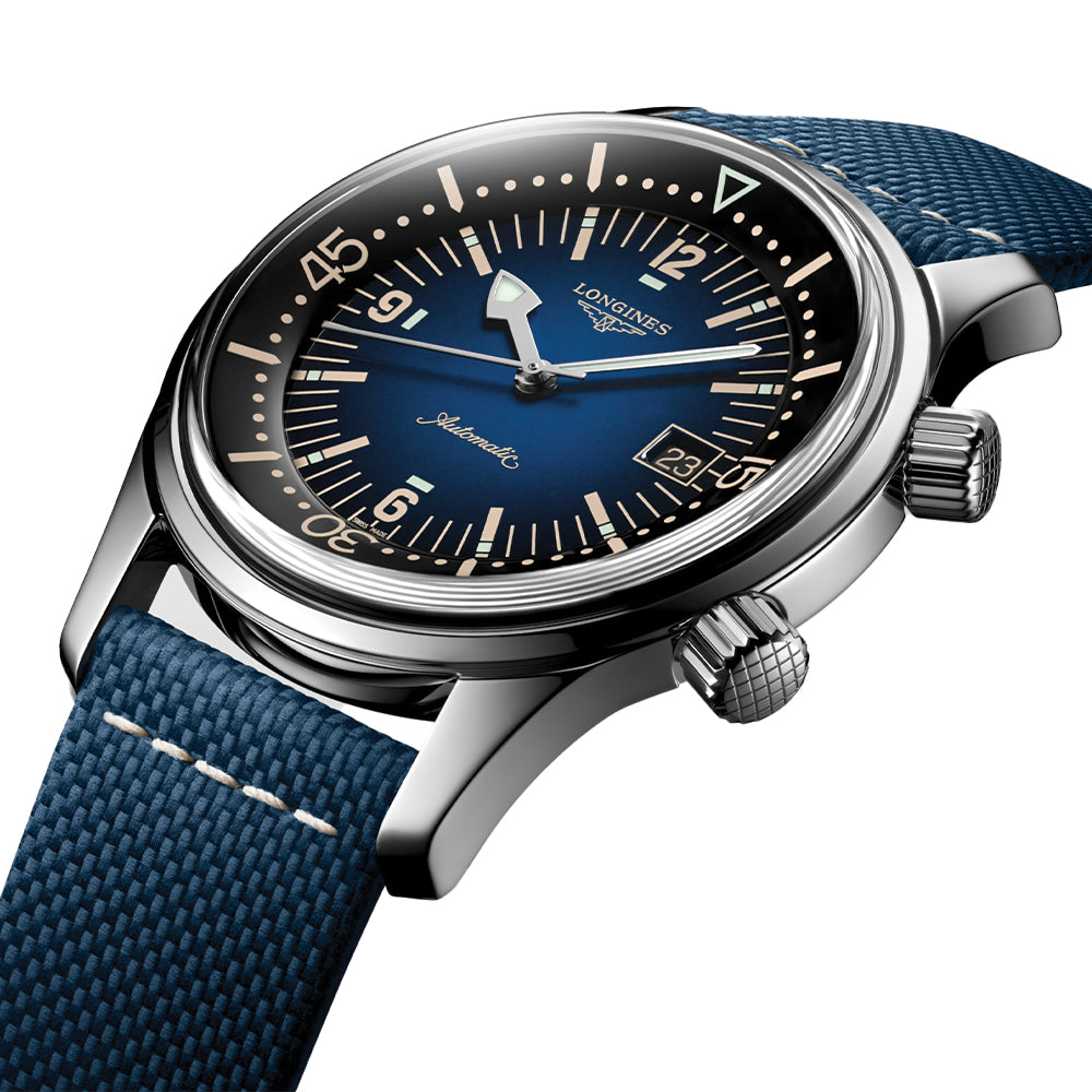 Legend Diver 42mm - Blue on Leather Strap