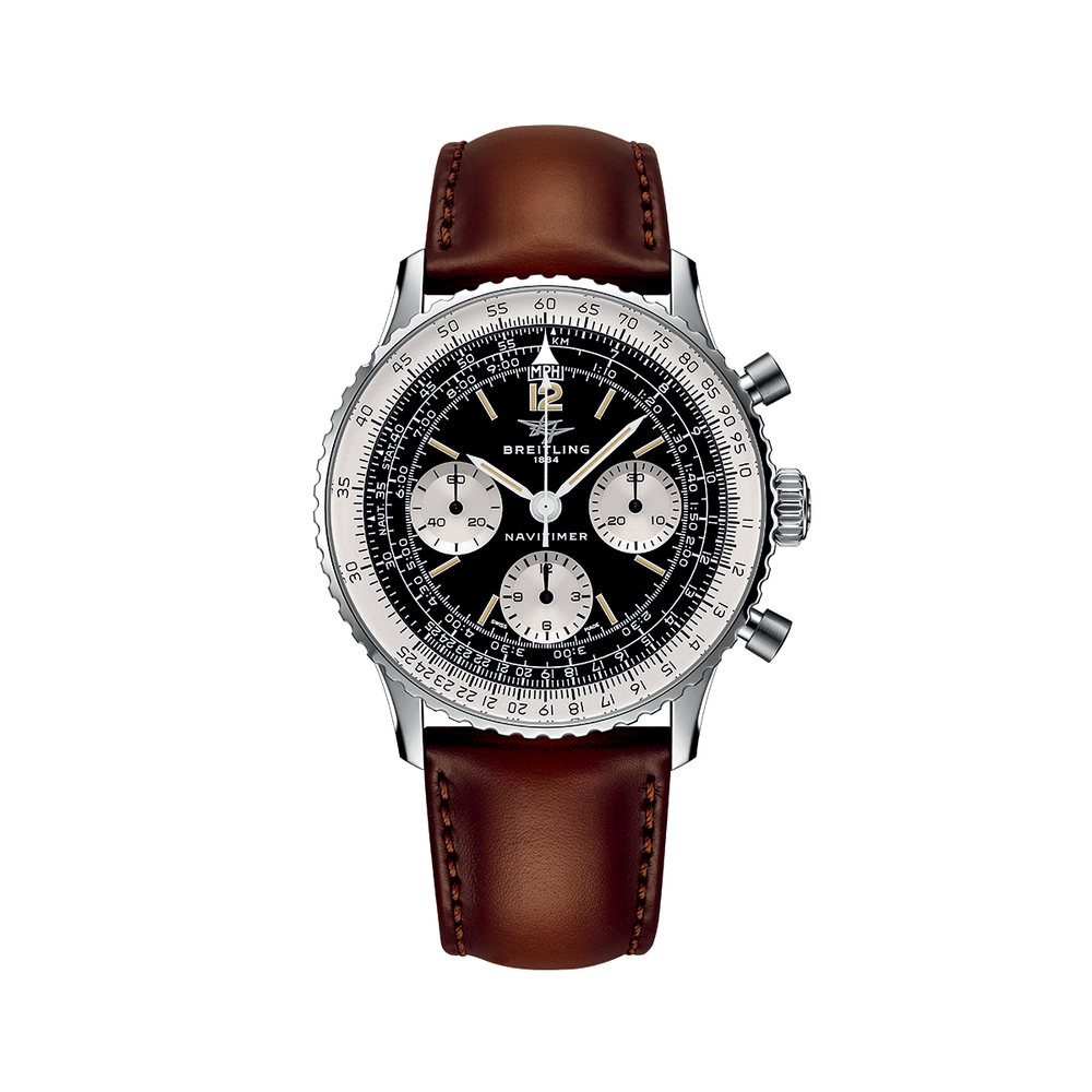 Navitimer B09 Chronograph Miles Davis Limited Edition 41mm - Black on Leather Strap