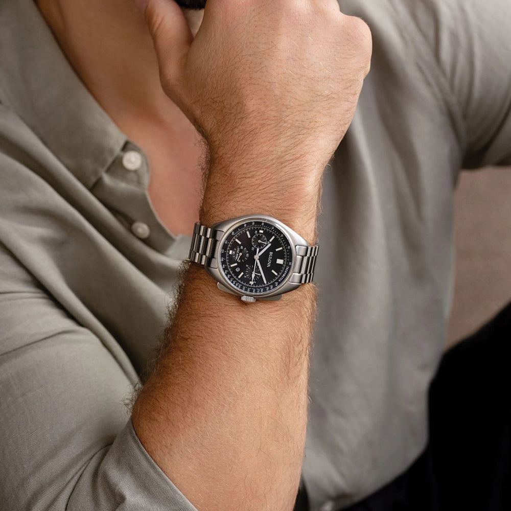 Lunar Pilot 45mm - Black on Bracelet